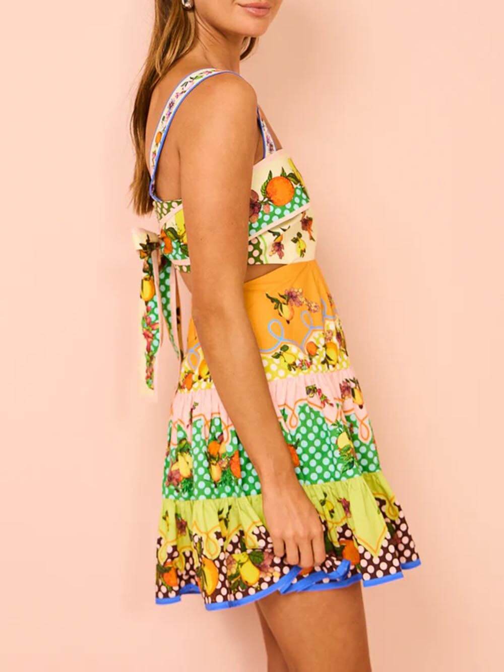 Gia | Summer Mini Dress Square Neck