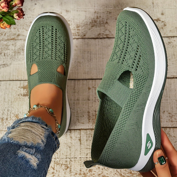 Women's Orthopedic Slip-On Sneakers with Cutout Upper