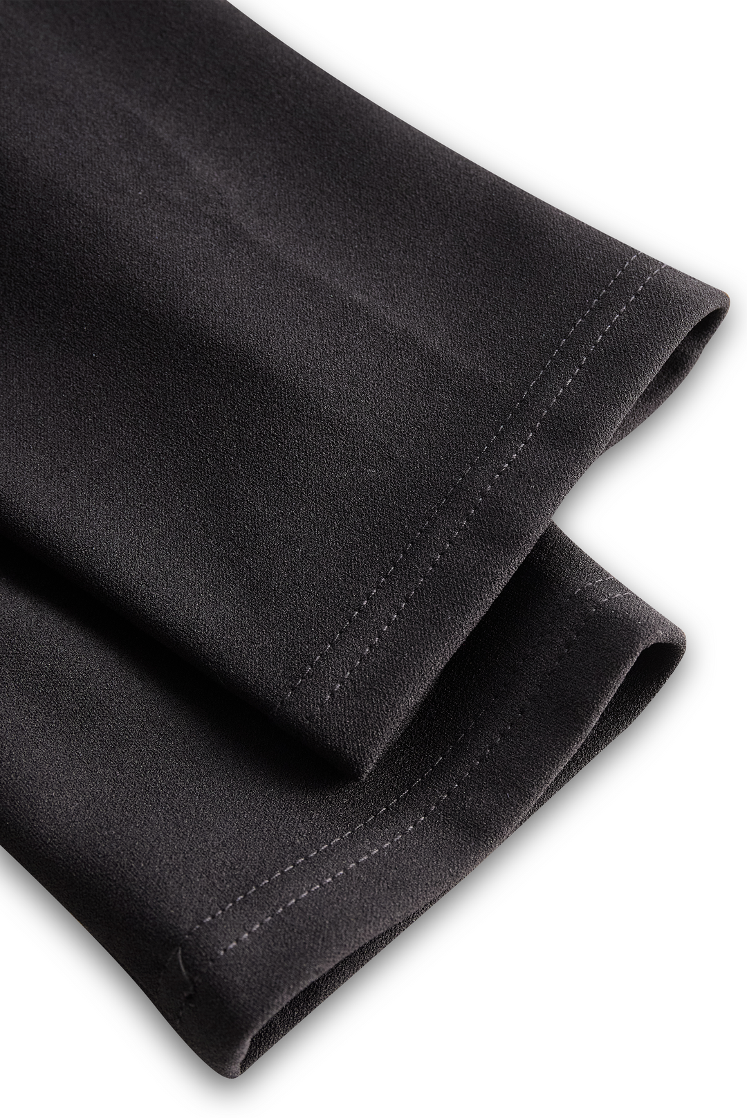 Women's Long Sleeve Belted Midi Dress with V-Neckline