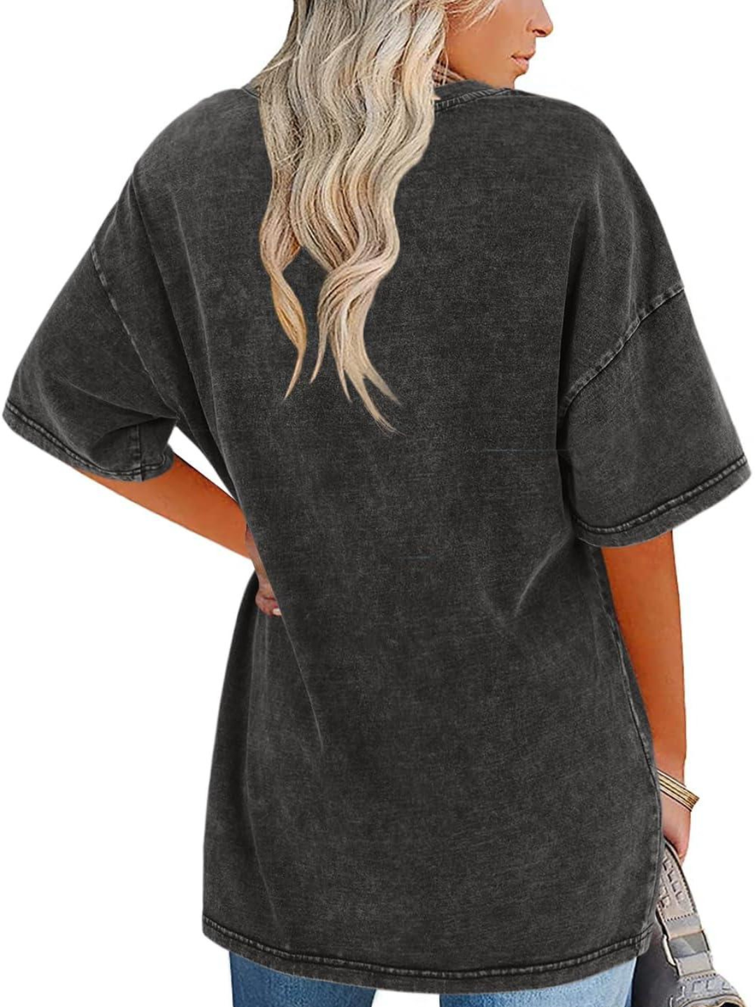 Women's Oversized T-Shirt with Washed Finish