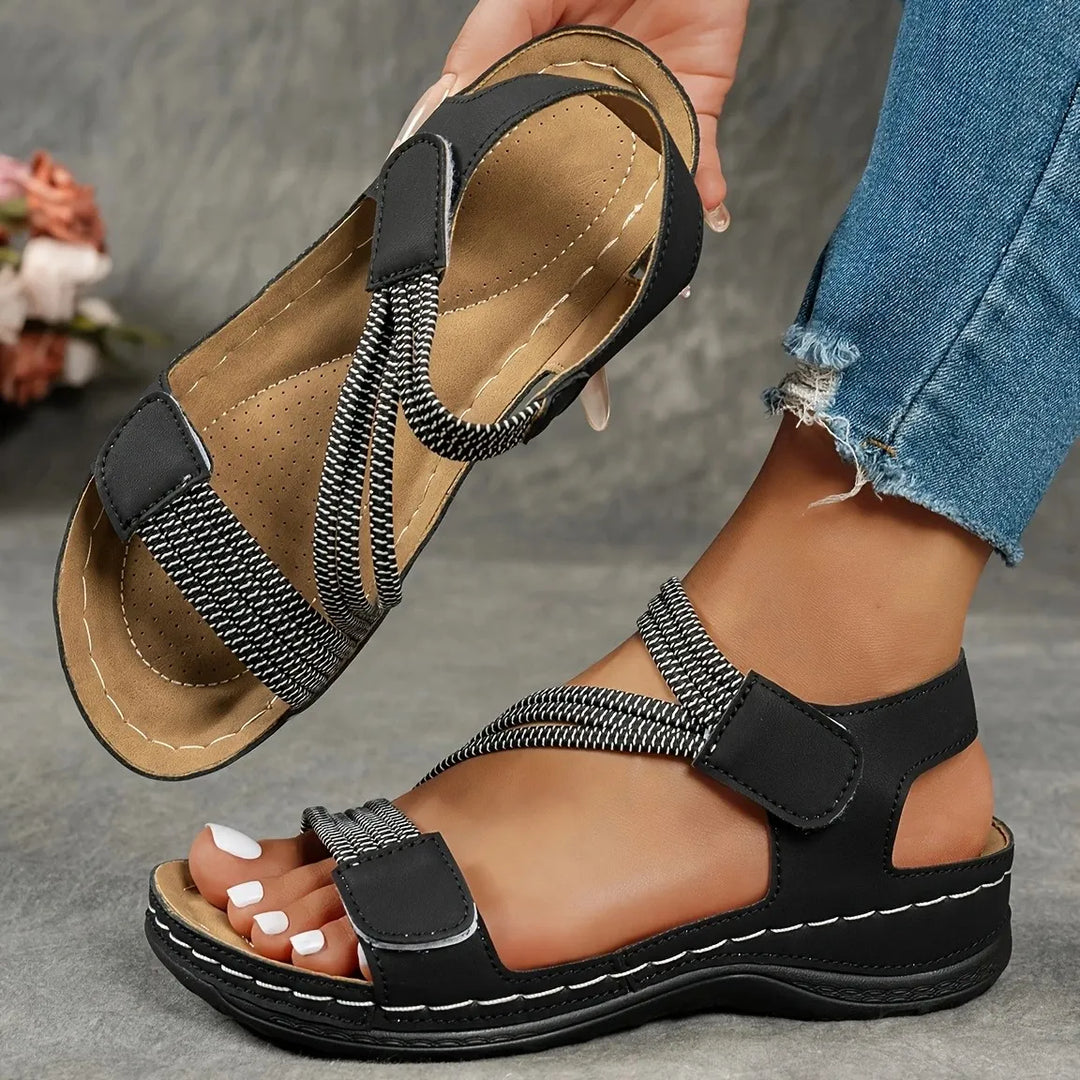 Women's Orthopedic Open Toe Sandals with Adjustable Strap