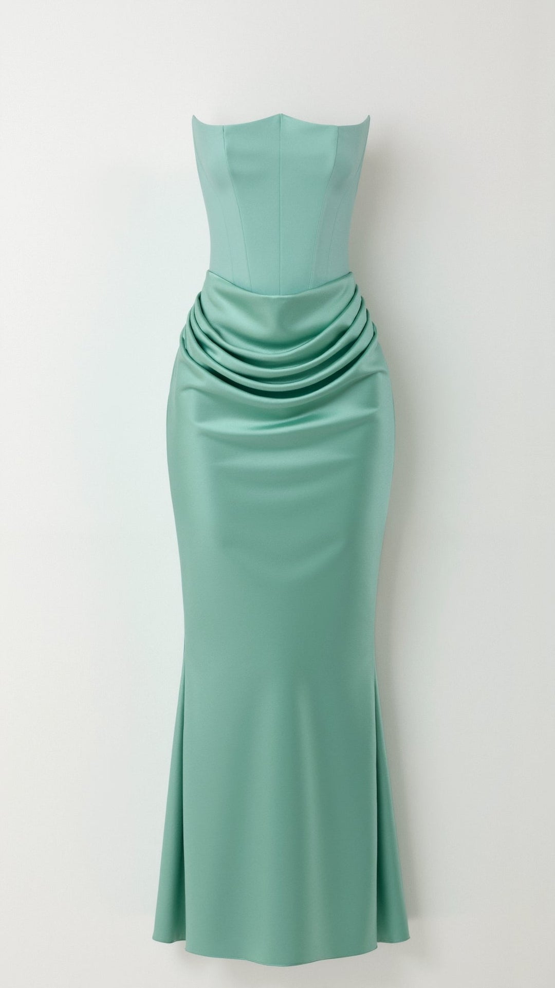 Alice | Maxi Wedding Guest Dress with Strapless Bodice and Mermaid Hem