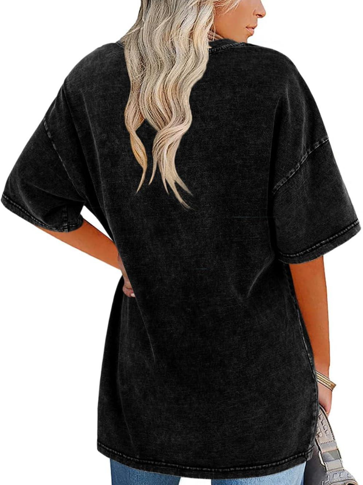 Women's Oversized T-Shirt with Washed Finish
