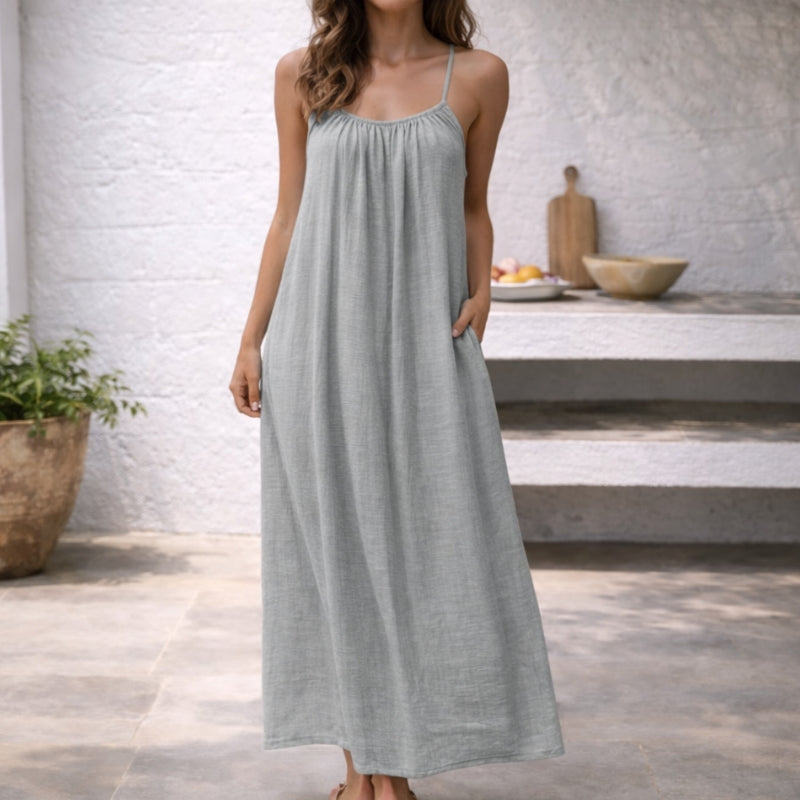 Lena | Summer Maxi Dress Spaghetti Strap