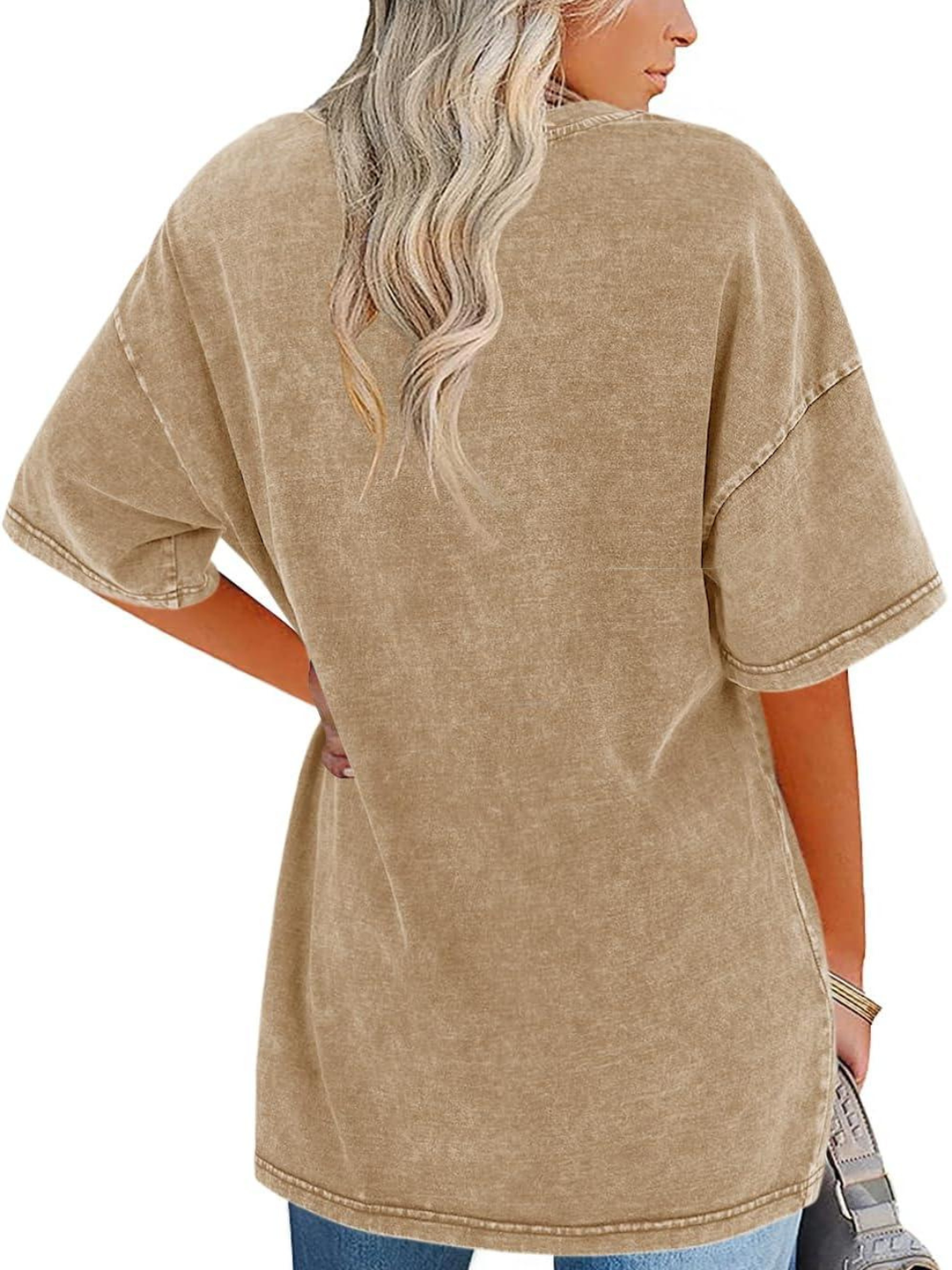 Women's Oversized T-Shirt with Washed Finish