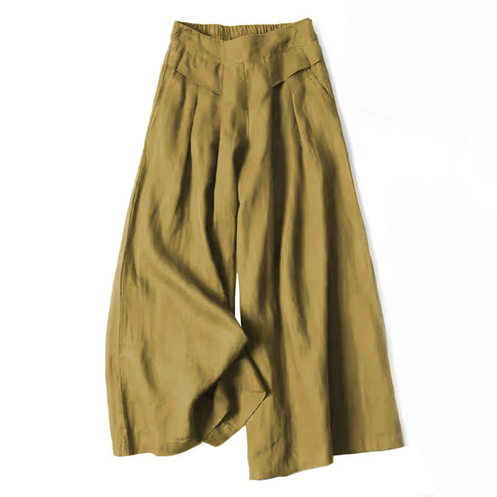 Bette | Wide Leg Culottes with Wrap Waist and Pleated Detail