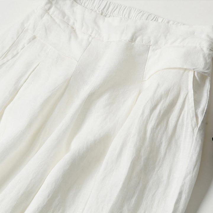 Bette | Wide Leg Culottes with Wrap Waist and Pleated Detail
