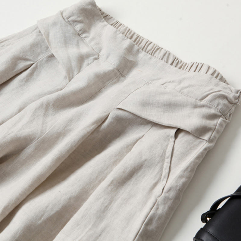 Bette | Wide Leg Culottes with Wrap Waist and Pleated Detail