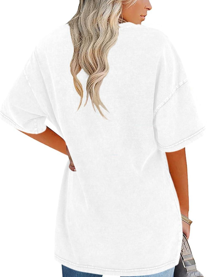 Women's Oversized T-Shirt with Washed Finish