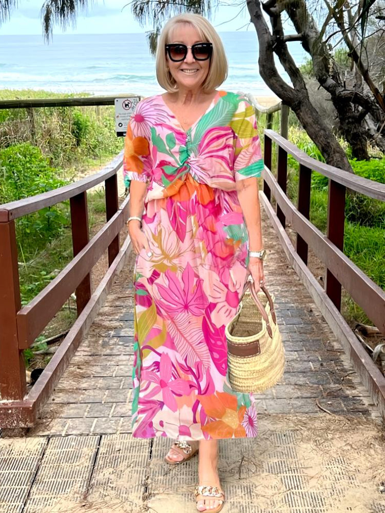 Mabel | Boho Maxi Dress V-Neck