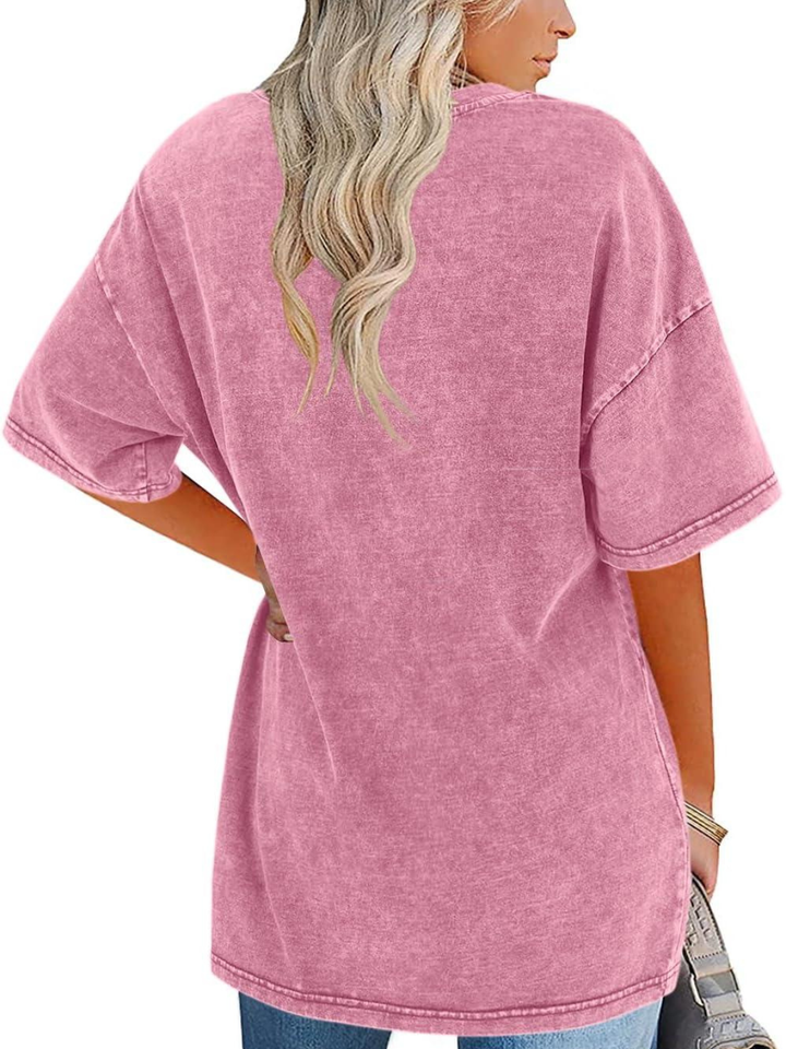 Women's Oversized T-Shirt with Washed Finish