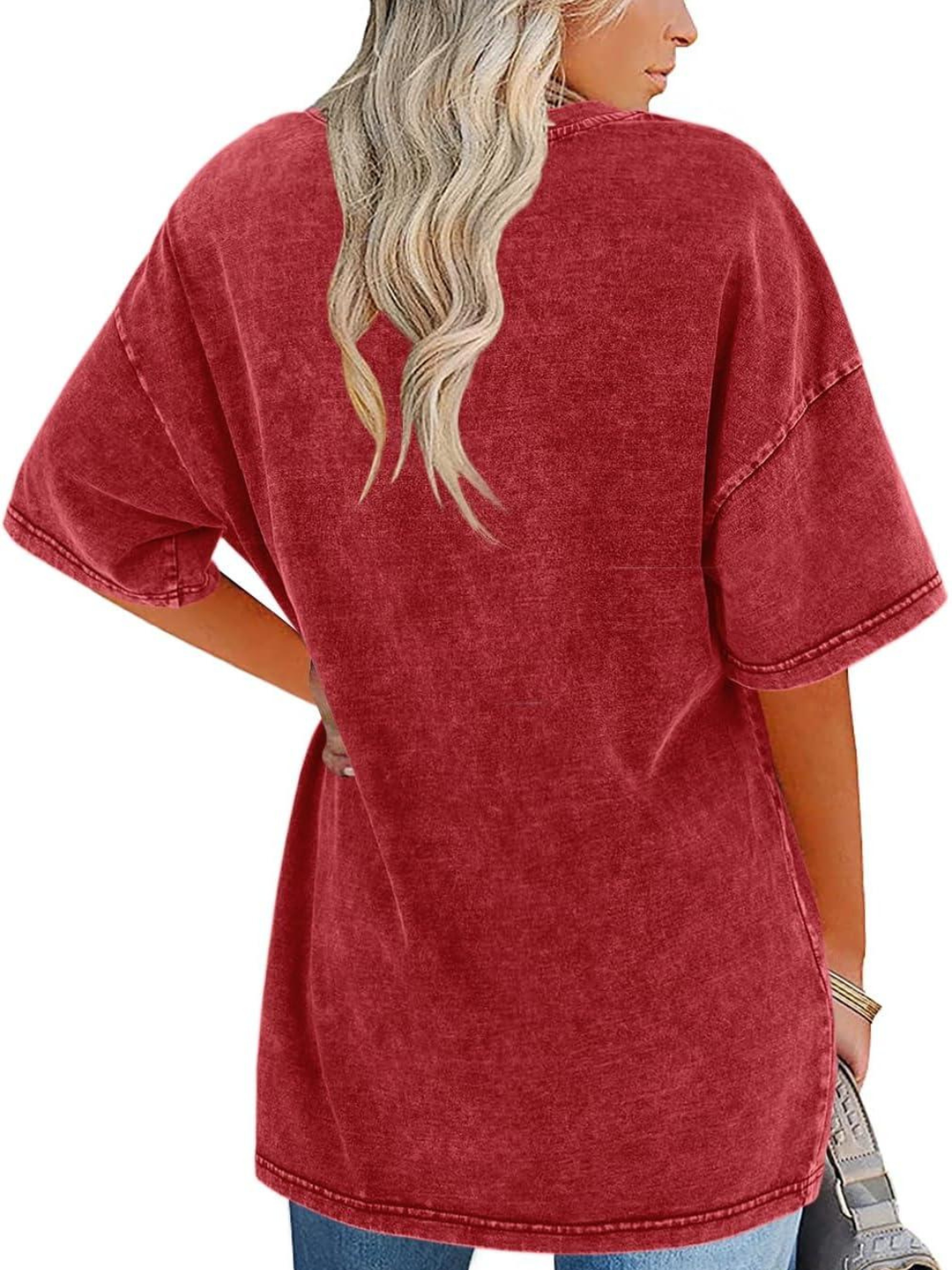 Women's Oversized T-Shirt with Washed Finish