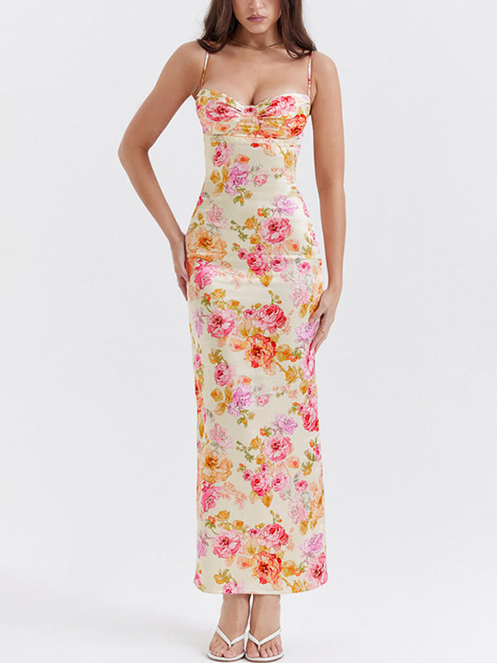 Roselyn | Wedding Guest Floral Maxi Dress Beach