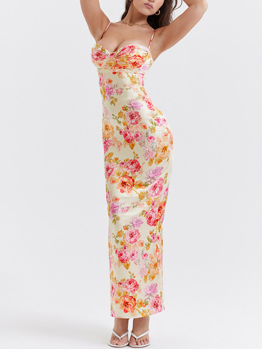 Roselyn | Wedding Guest Floral Maxi Dress Beach