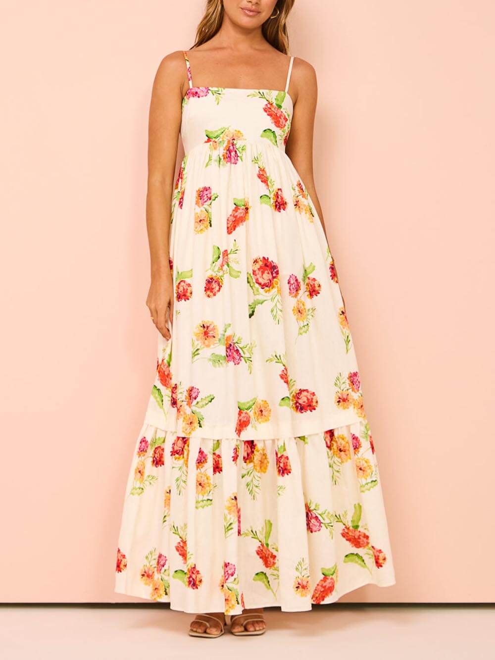Rowan | Summer Maxi Dress Casual Open Back