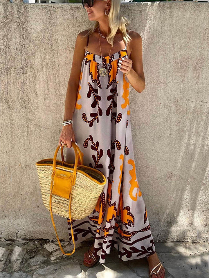 Melissa | Maxi Holiday Dress with Boho Print