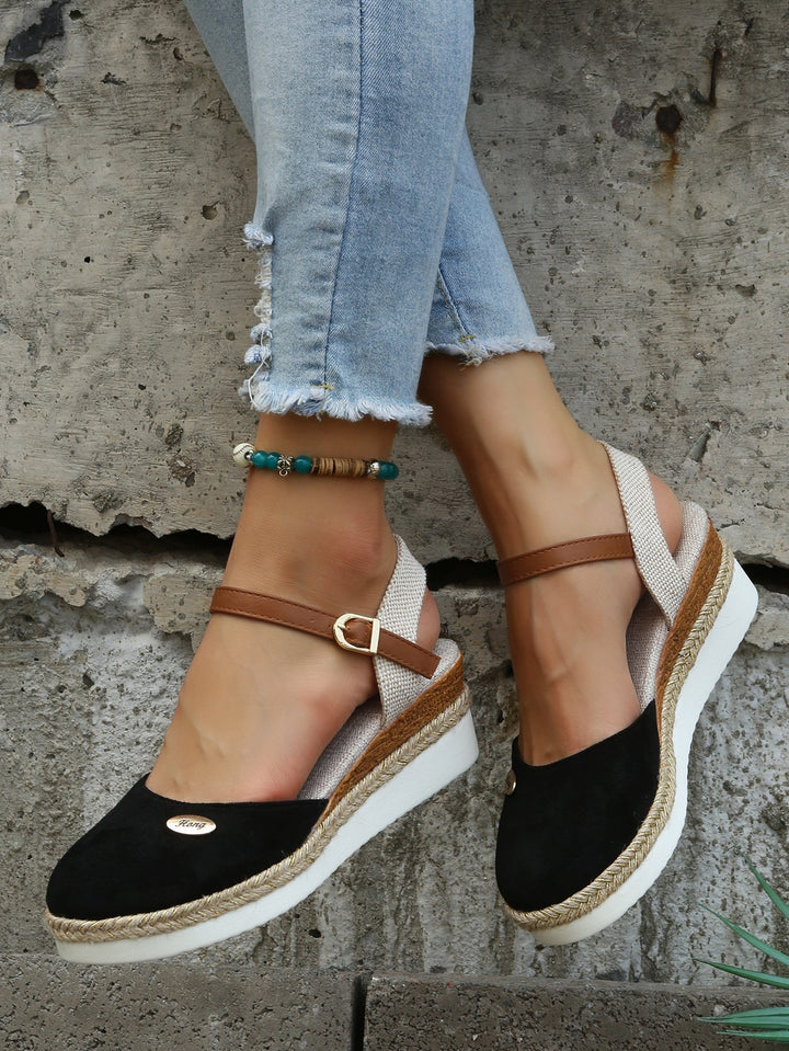 Ruby | Orthopedic Espadrille with Ankle Strap and Closed Toe