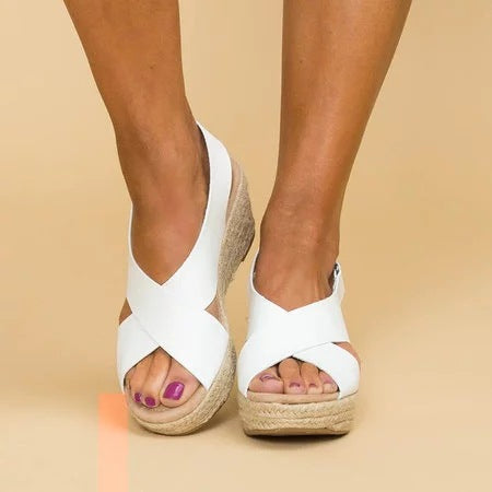 Stella | Orthopedic Espadrille with Cross Strap