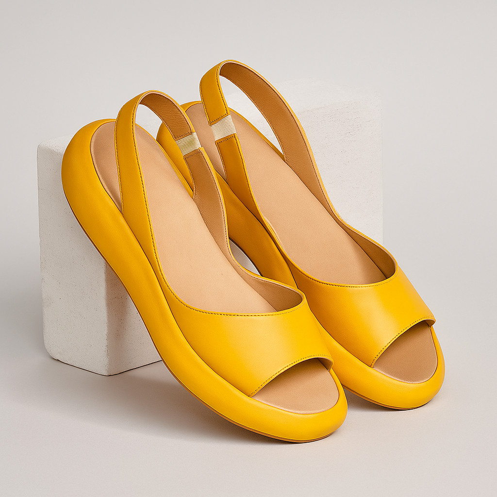 Women's Orthopedic Platform Slingback Sandals Wide Strap
