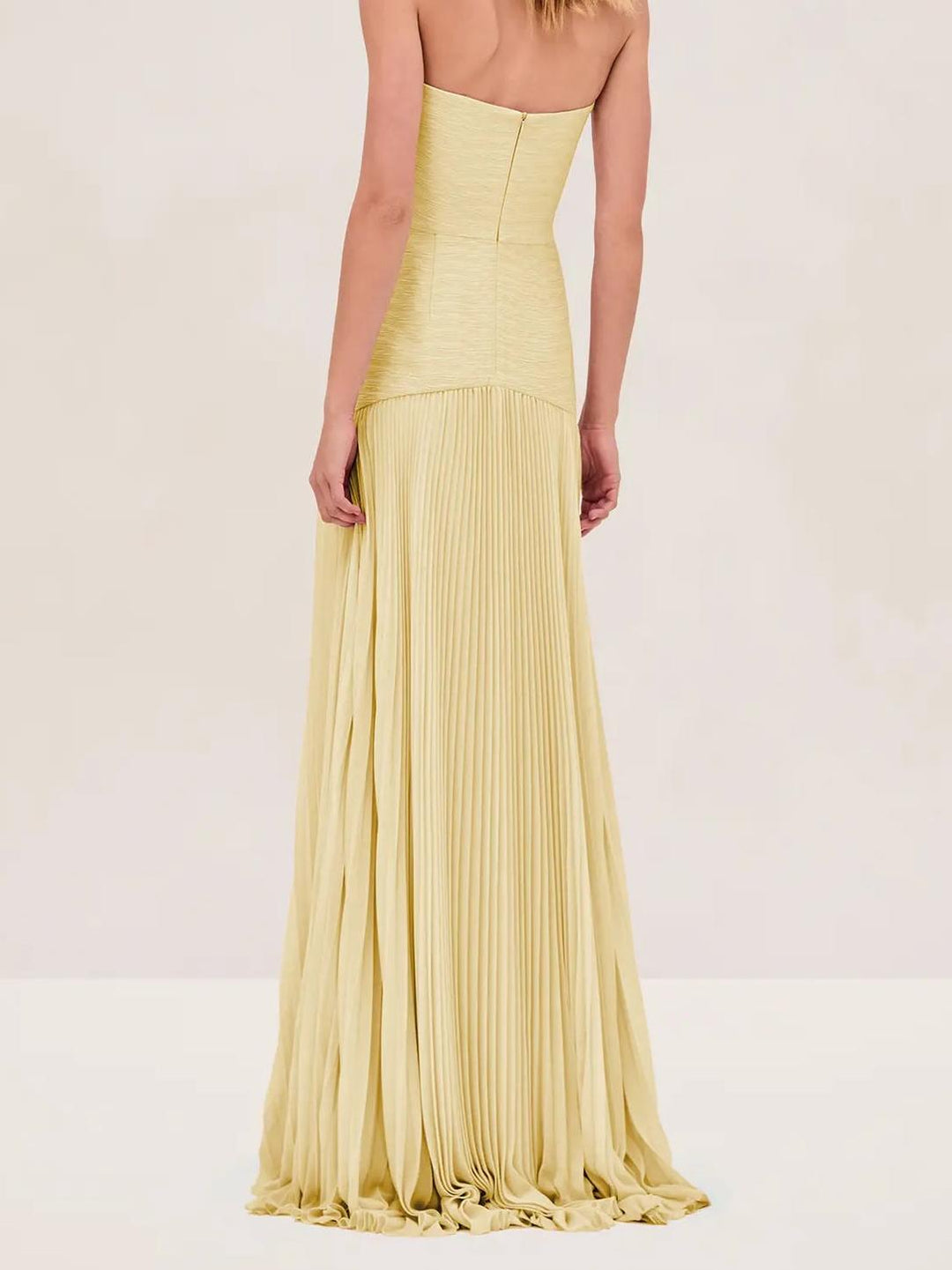 Rosalind | Wedding Guest Maxi Dress Strapless Pleated