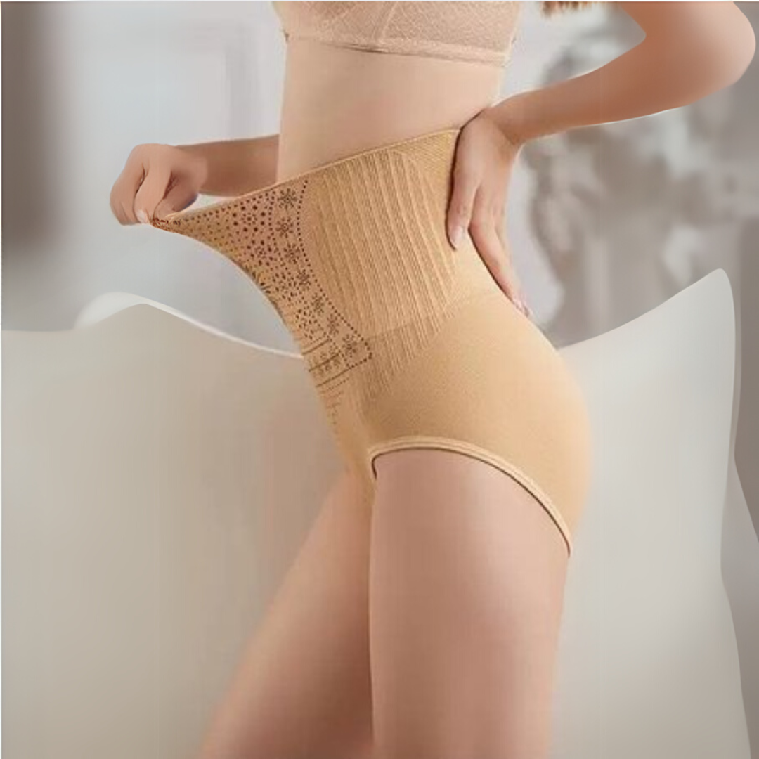 Women's High Waist Shaping Briefs with Tummy Control Panel