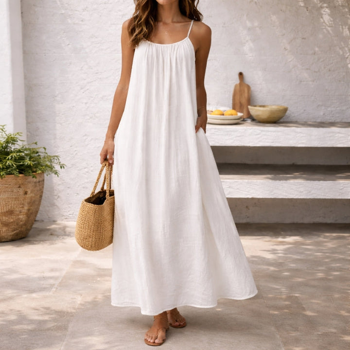 Lena | Summer Maxi Dress Spaghetti Strap
