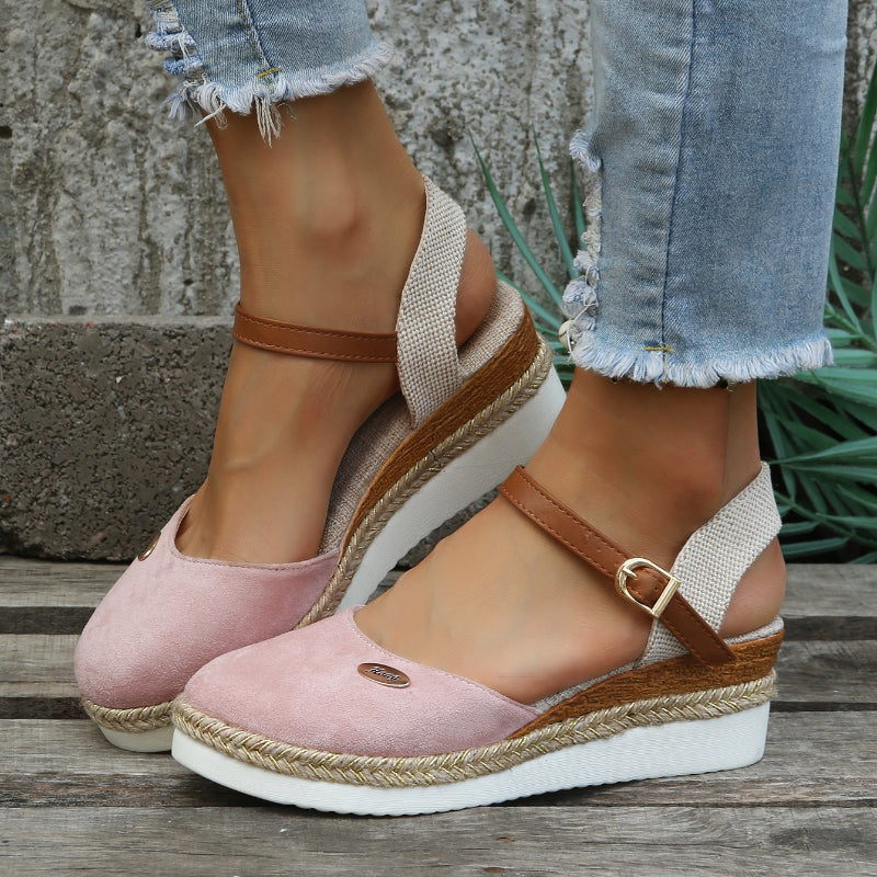 Ruby | Orthopedic Espadrille with Ankle Strap and Closed Toe