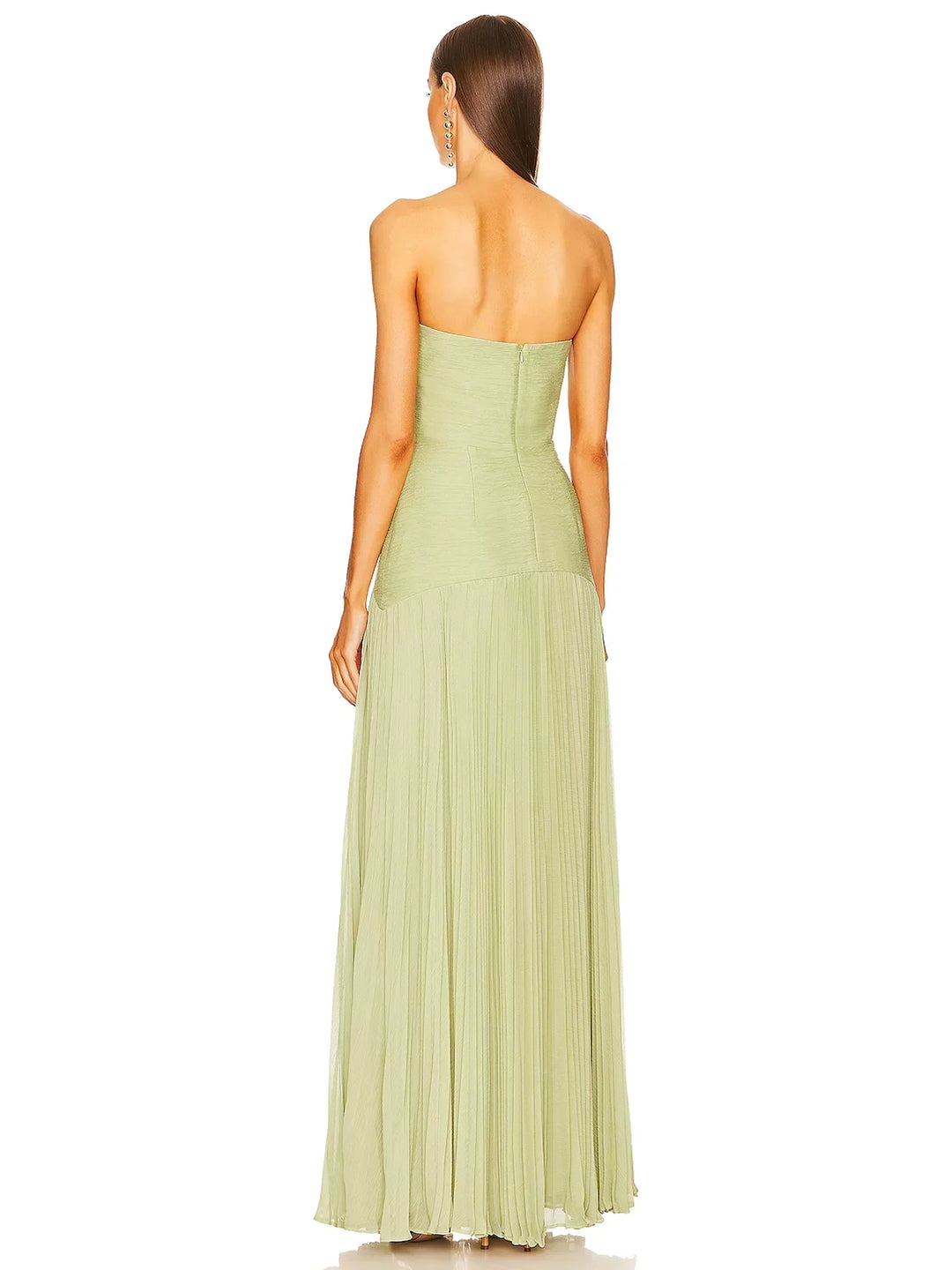 Rosalind | Wedding Guest Maxi Dress Strapless Pleated