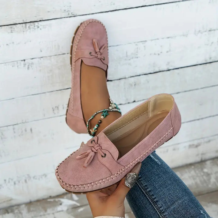 Women's Orthopedic Moccasin Loafers with Tassel
