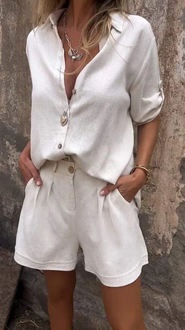 Nell | Co-ord Set with Oversized Shirt and Shorts