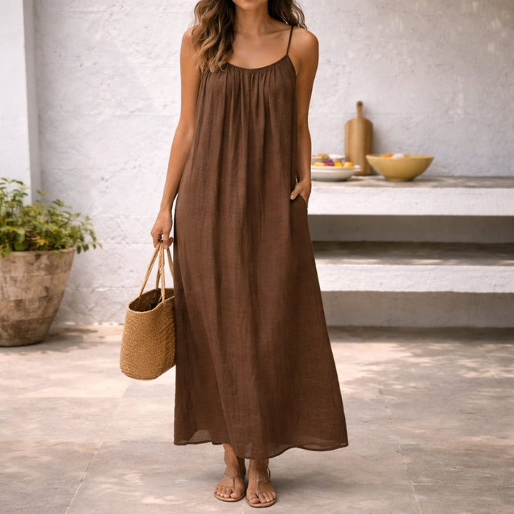 Lena | Summer Maxi Dress Spaghetti Strap