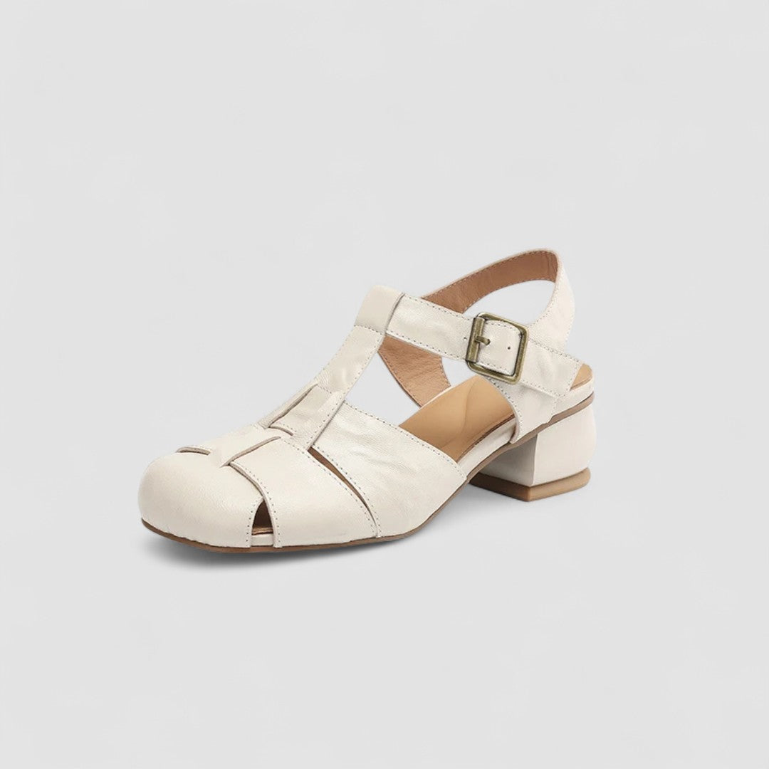 Women's Orthopedic Closed Toe Sandals with Side Buckle