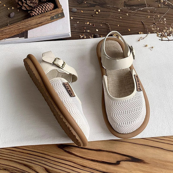 Women's Orthopedic Mary Jane Flats with Buckle Strap
