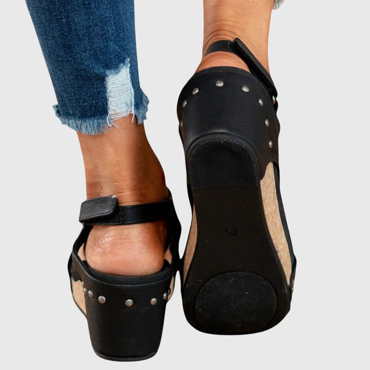Adela | Orthopedic Wedge Sandal with Slingback Strap