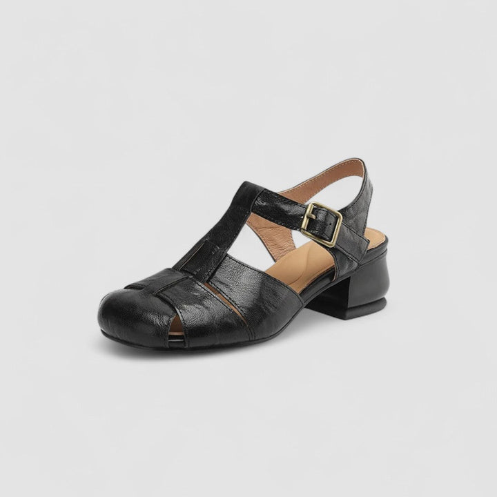 Women's Orthopedic Closed Toe Sandals with Side Buckle