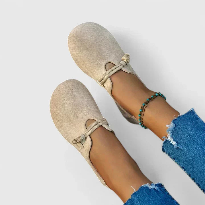 Isabella | Orthopedic Loafers with Rope Tie Detail