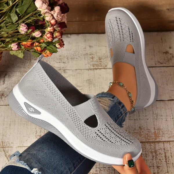 Women's Orthopedic Slip-On Sneakers with Cutout Upper