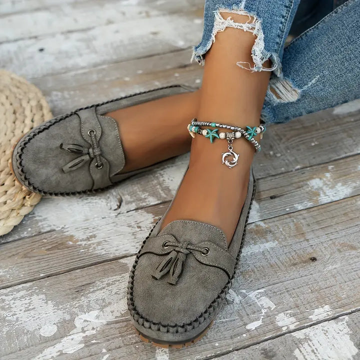 Women's Orthopedic Moccasin Loafers with Tassel
