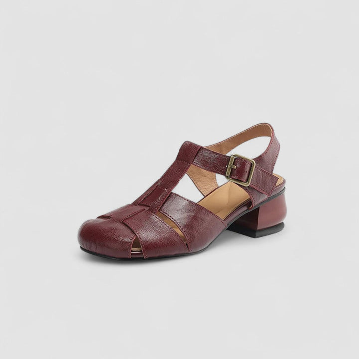 Women's Orthopedic Closed Toe Sandals with Side Buckle