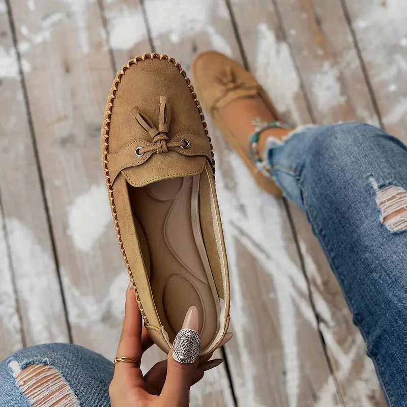Women's Orthopedic Moccasin Loafers with Tassel