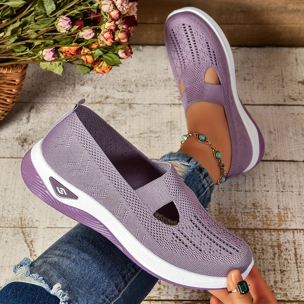 Women's Orthopedic Slip-On Sneakers with Cutout Upper