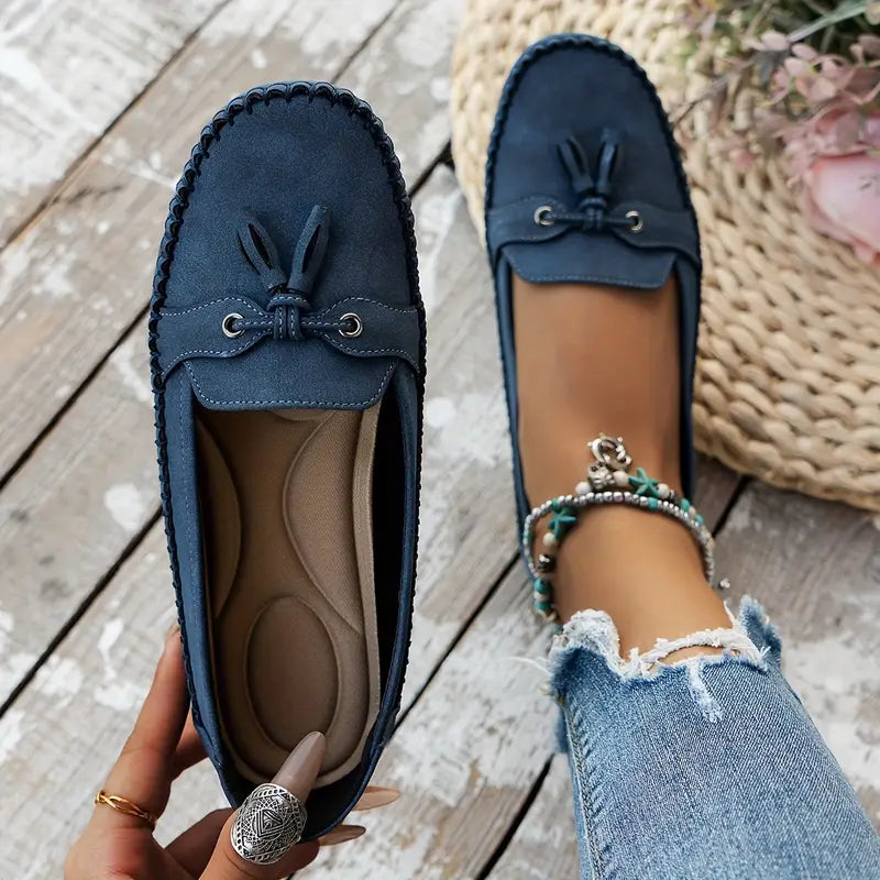 Women's Orthopedic Moccasin Loafers with Tassel