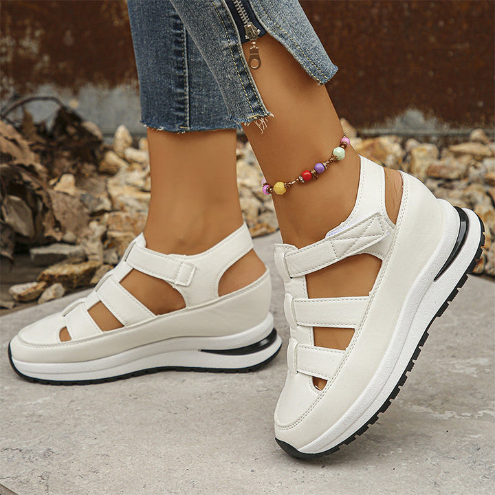 Women's Orthopedic Platform Sandals with Closed Toe