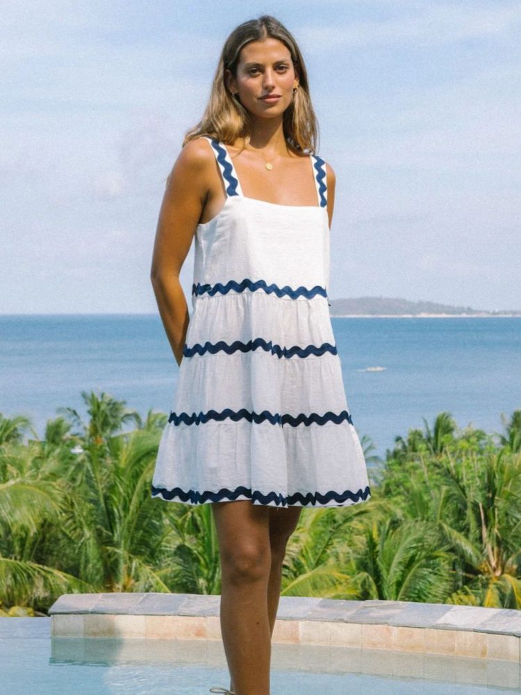 India | Mini Summer Dress with Tiered Skirt