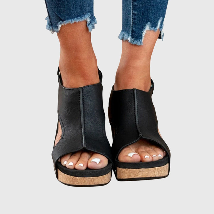Adela | Orthopedic Wedge Sandal with Slingback Strap