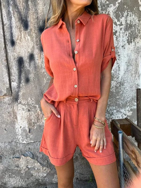 Nell | Co-ord Set with Oversized Shirt and Shorts