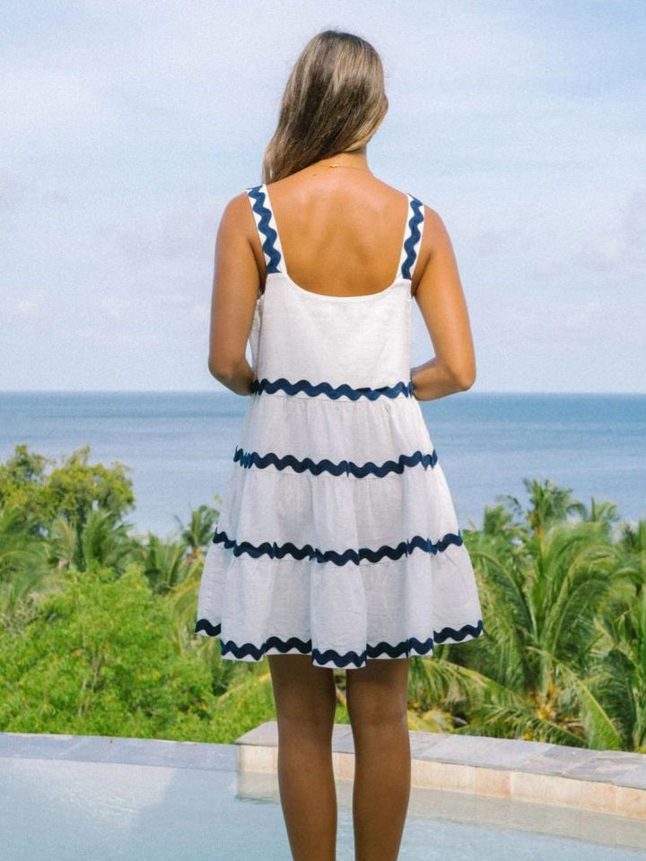 India | Mini Summer Dress with Tiered Skirt