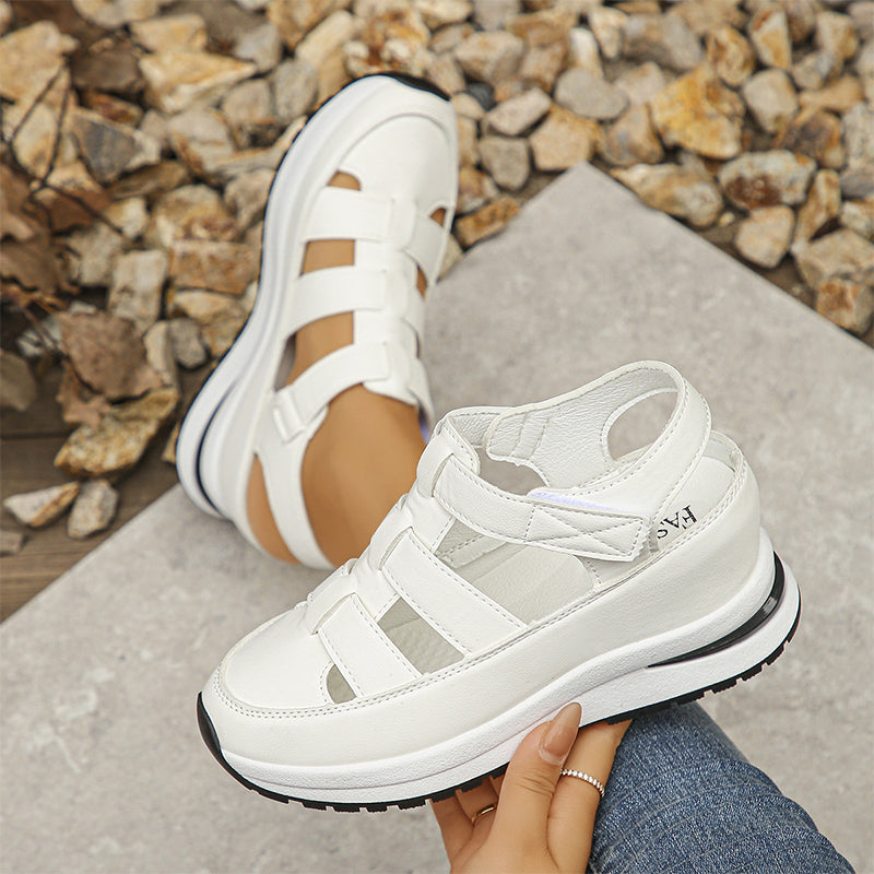 Women's Orthopedic Platform Sandals with Closed Toe