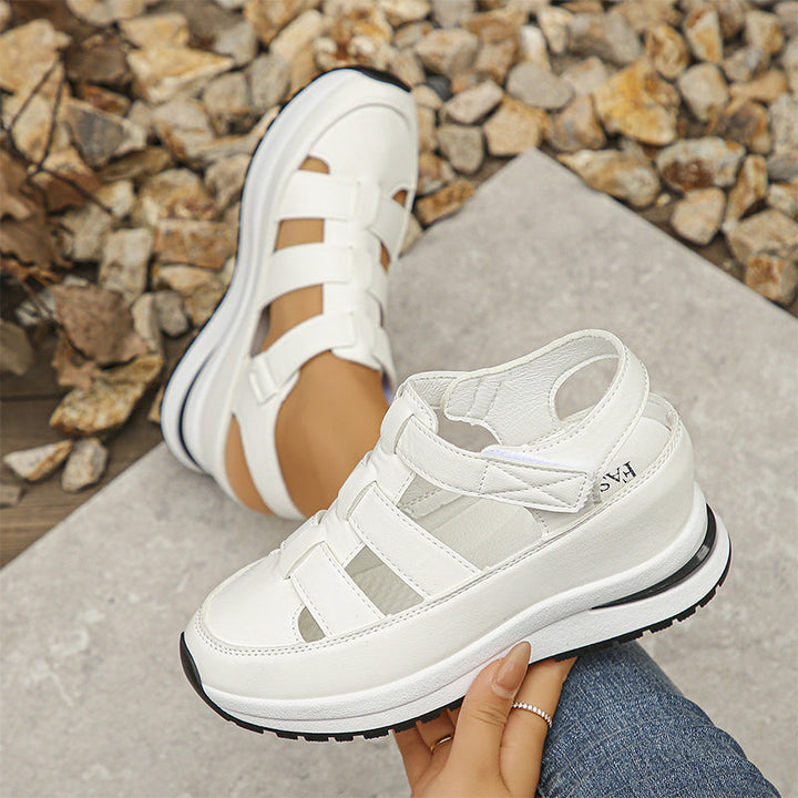 Women's Orthopedic Platform Sandals with Closed Toe