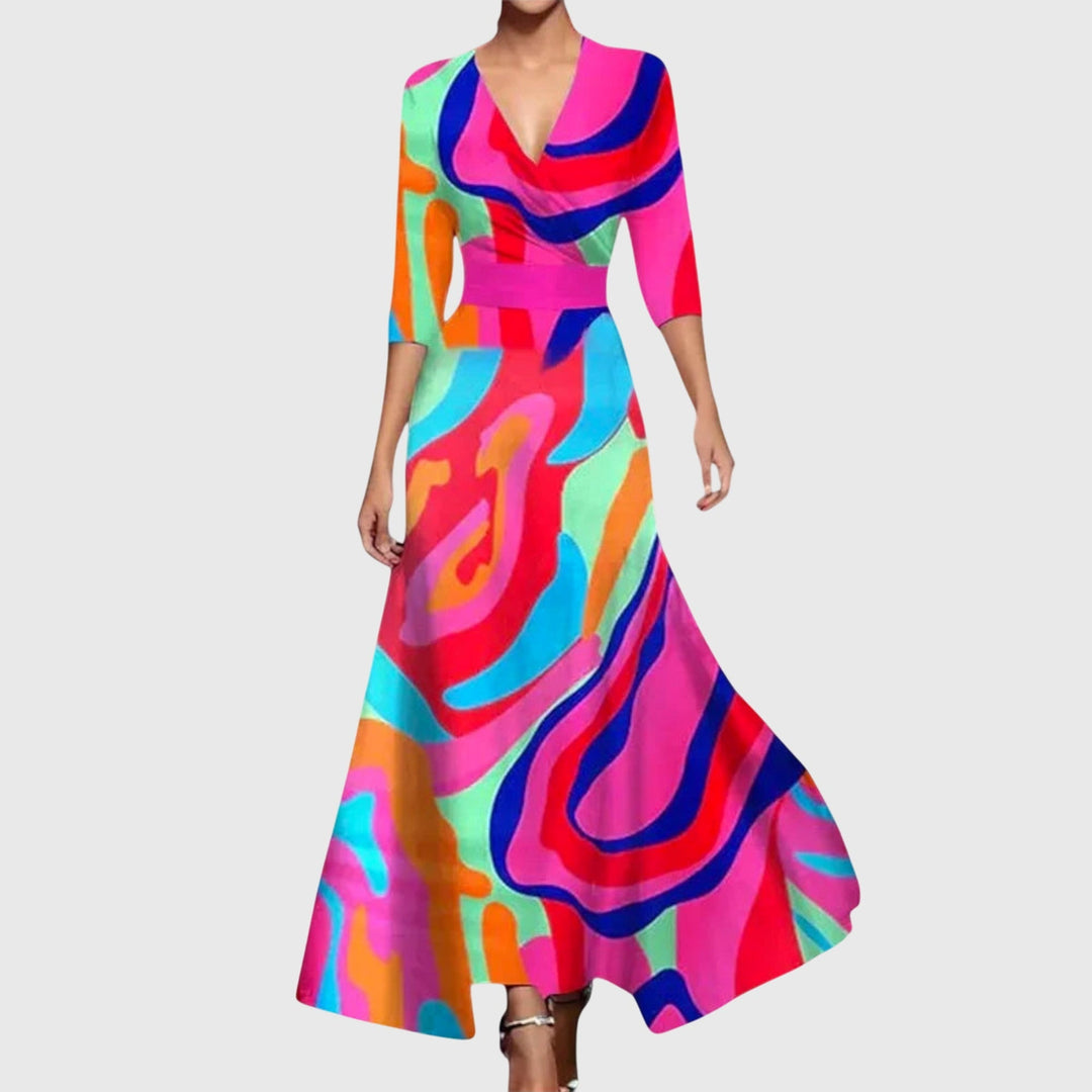 Leila | Wedding Guest Maxi Dress Floral Wrap